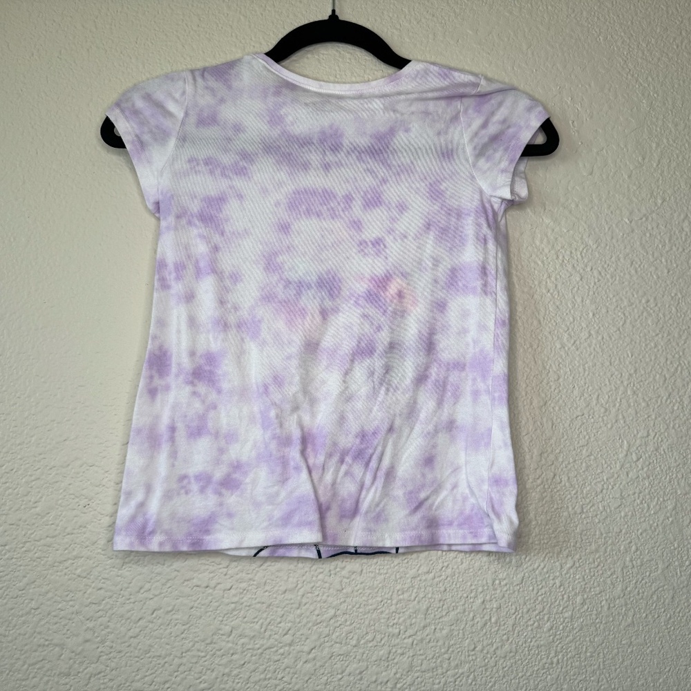 Disney Olaf T-Shirt With Ice Cream Cone, Purple-White Tie Dye, T-Shirt - Picture 2 of 3
